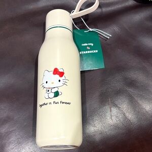 Starbucks Cream Bottle with Hello Kitty Design